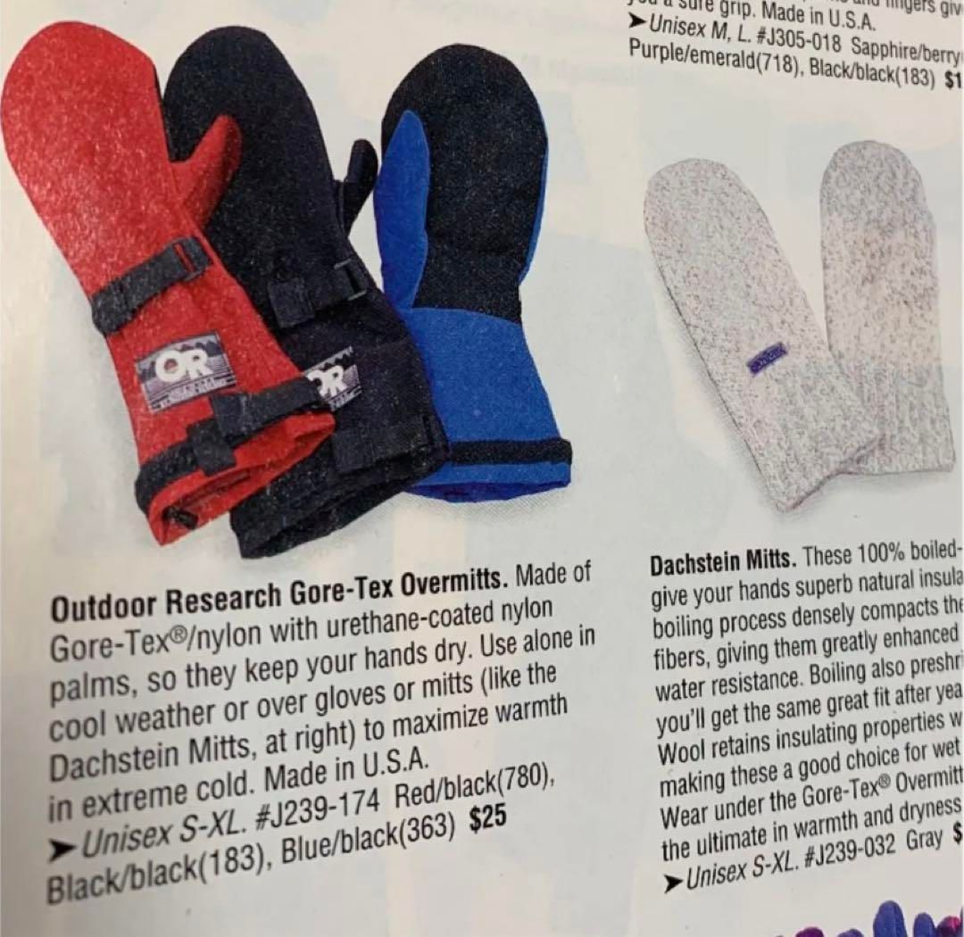  GORETEXのミトン アウトドアリサーチ ORM アメリカ製 NN 00412 手袋 小物