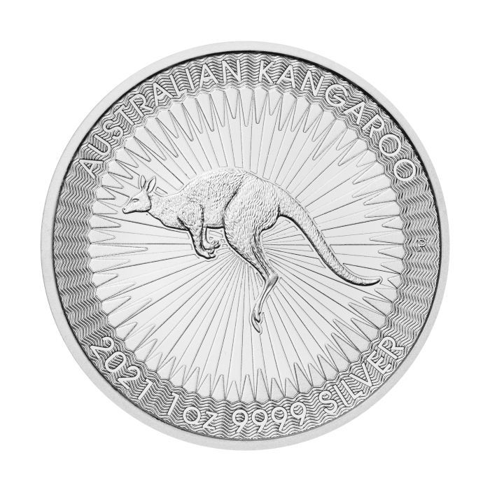 2021年発行　オーストラリア、カンガルー銀貨　本物です