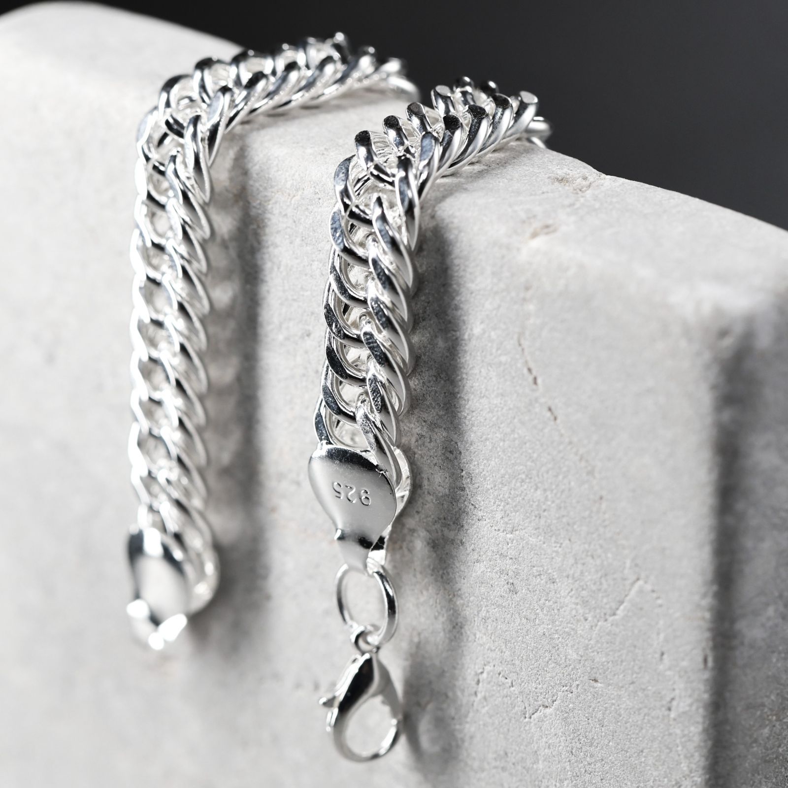 メキシカンジュエリー シルバー925 ブレスレット 喜平チェーン