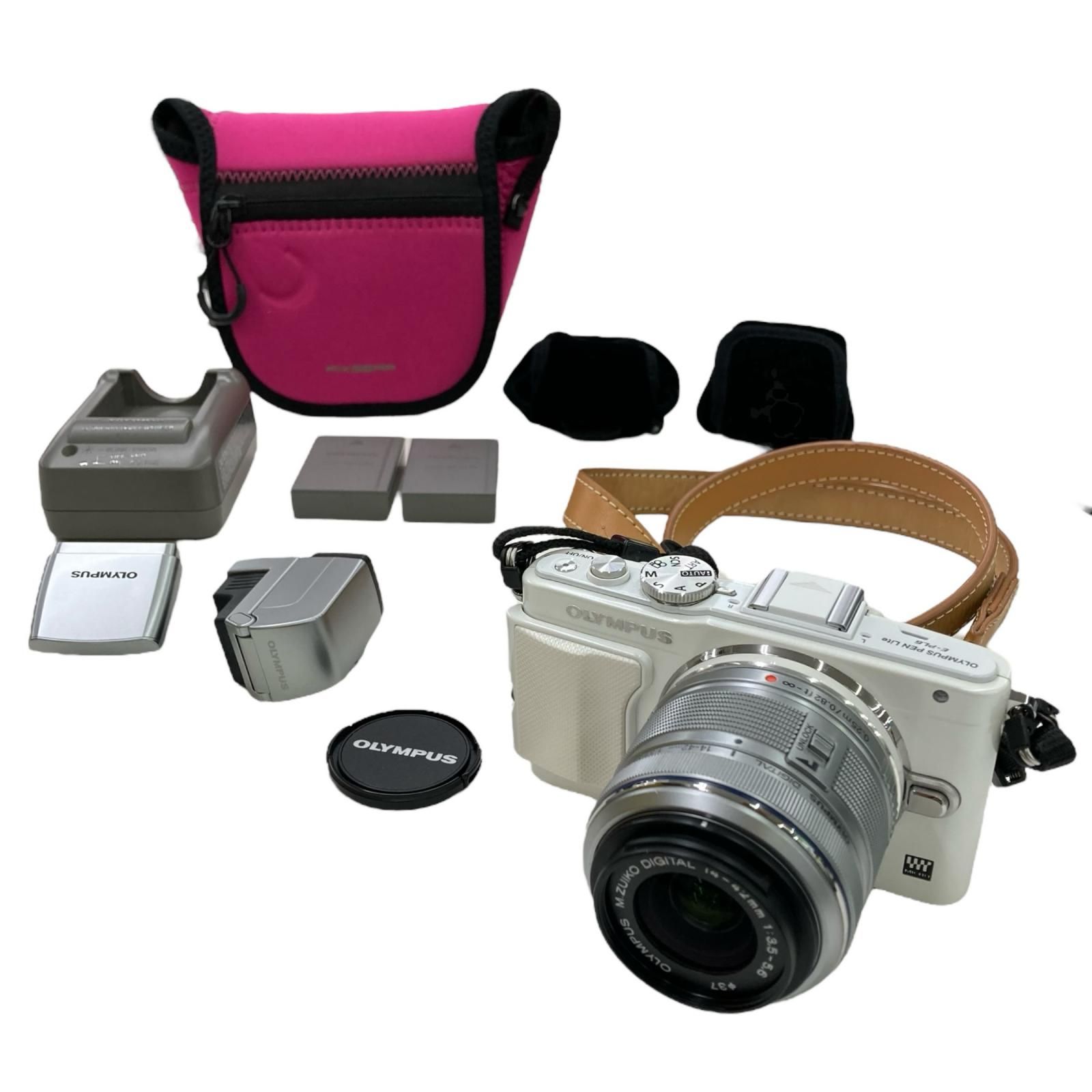 186000 現状品 OLYMPUS オリンパス デジタルカメラ E-PL6 ホワイト 本体 通電 済み 付属品あり バッテリー フラッシュ