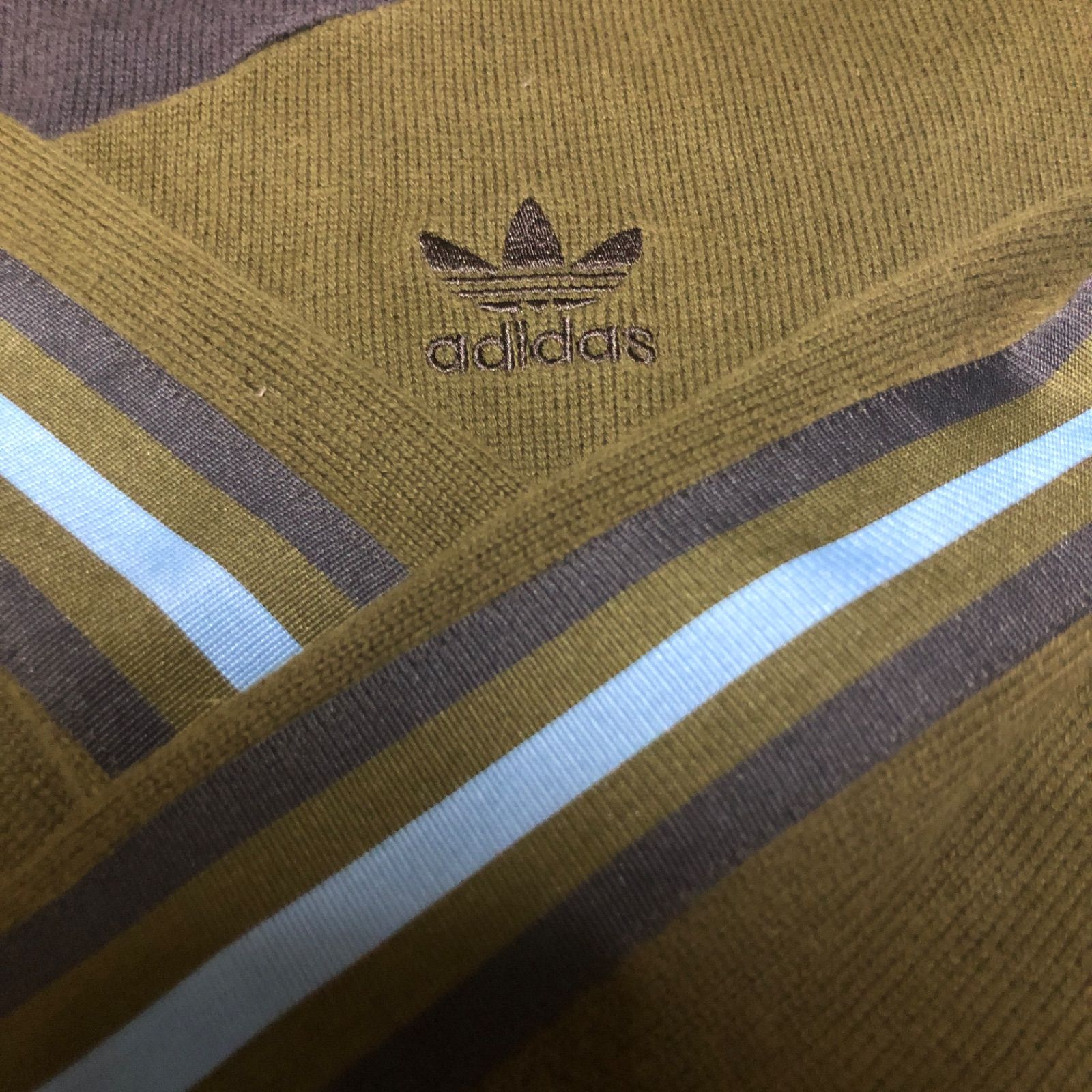 希少XXLカーキ×ブラウン⭐️90s adidas トラックジャケット/ジャージ 
