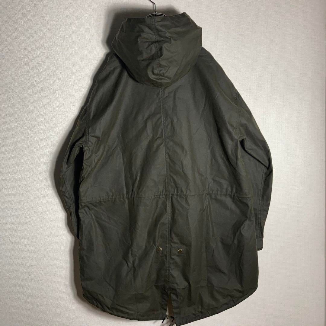 【美品】FRED PERRY オイルドコットンジャケット 刺繍ロゴ 緑 M. 美品】FRED PERRY オイルドコットンジャケット 刺繍ロゴ 緑 M