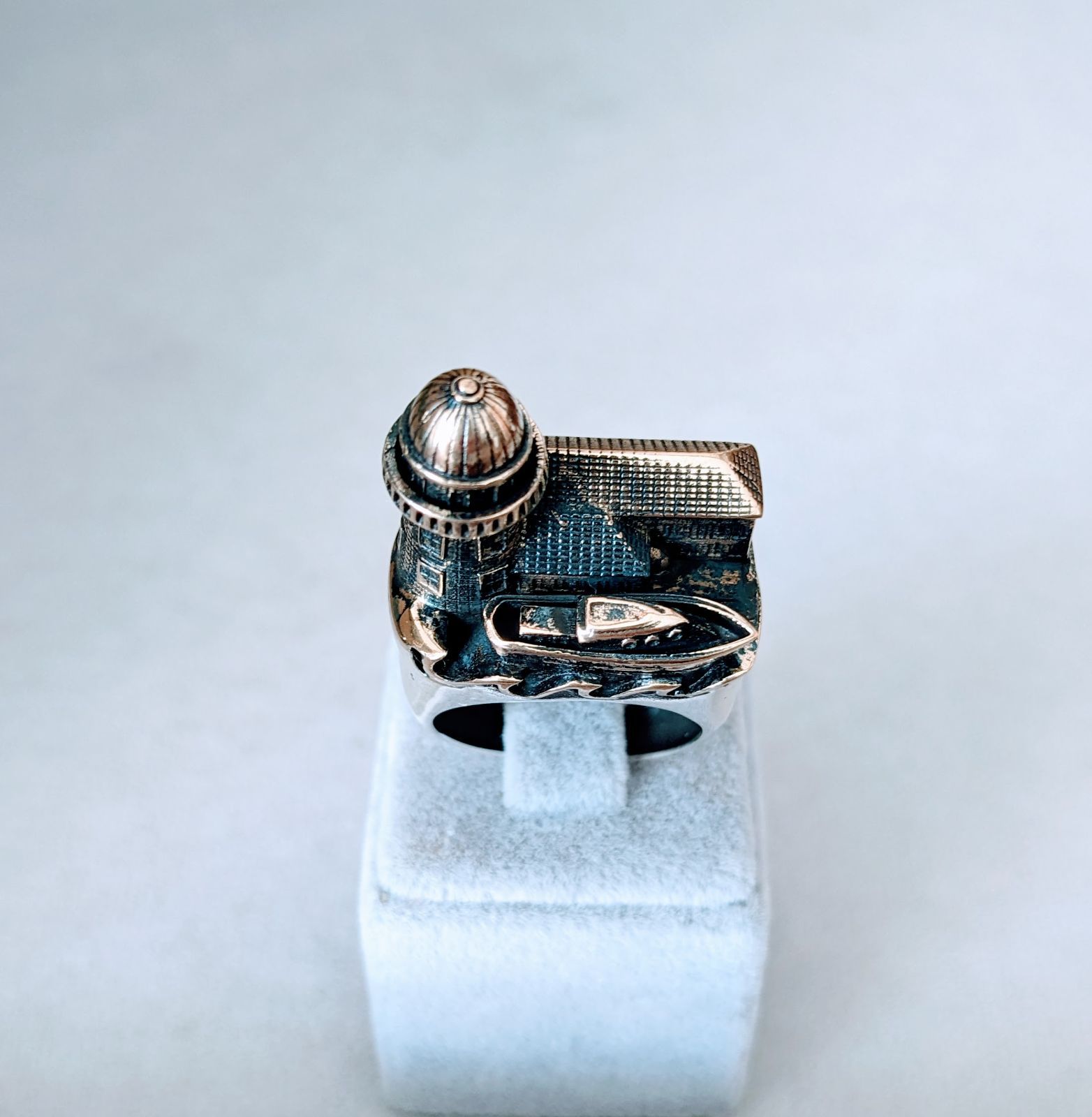 ✱NEW✱トルコ製 ハンドメイドメンズリング シルバー925 (乙女の塔) NEWトルコ製 ハンドメイドメンズリング シルバー925 (乙女の塔)