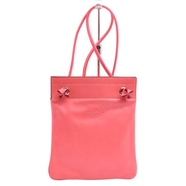 【美品】HERMES エルメス ヴォーエプソン 名刺入れ ピンク 刻印X エルメス バッグ レディース サックアリーヌミニ ショルダー