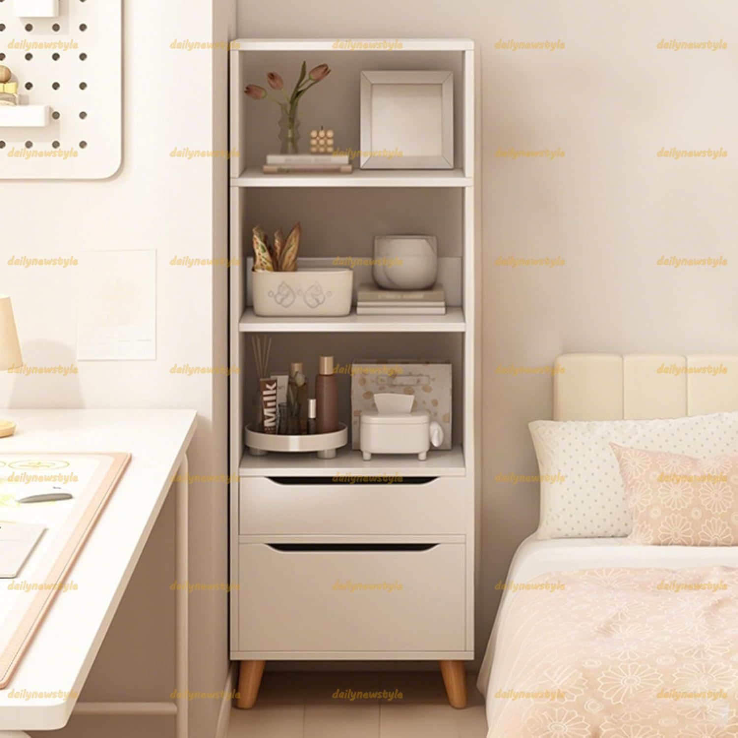 木製デスクオーガナイザー 自由自在 伸縮 卓上 小物入れ Amazon.co.jp