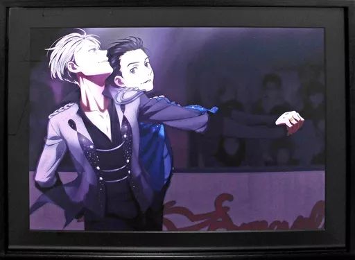 中古】原画イラストボード 付属品付)YURI on ICE 高精細複製原画