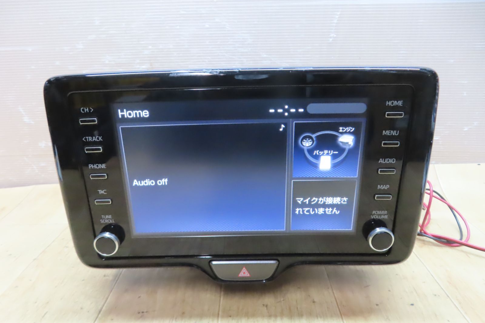 付 F2729|トヨタ純正 ヤリス 6AA-MXPH10 86140-K0020 ナビ 本体のみ フレーム付
