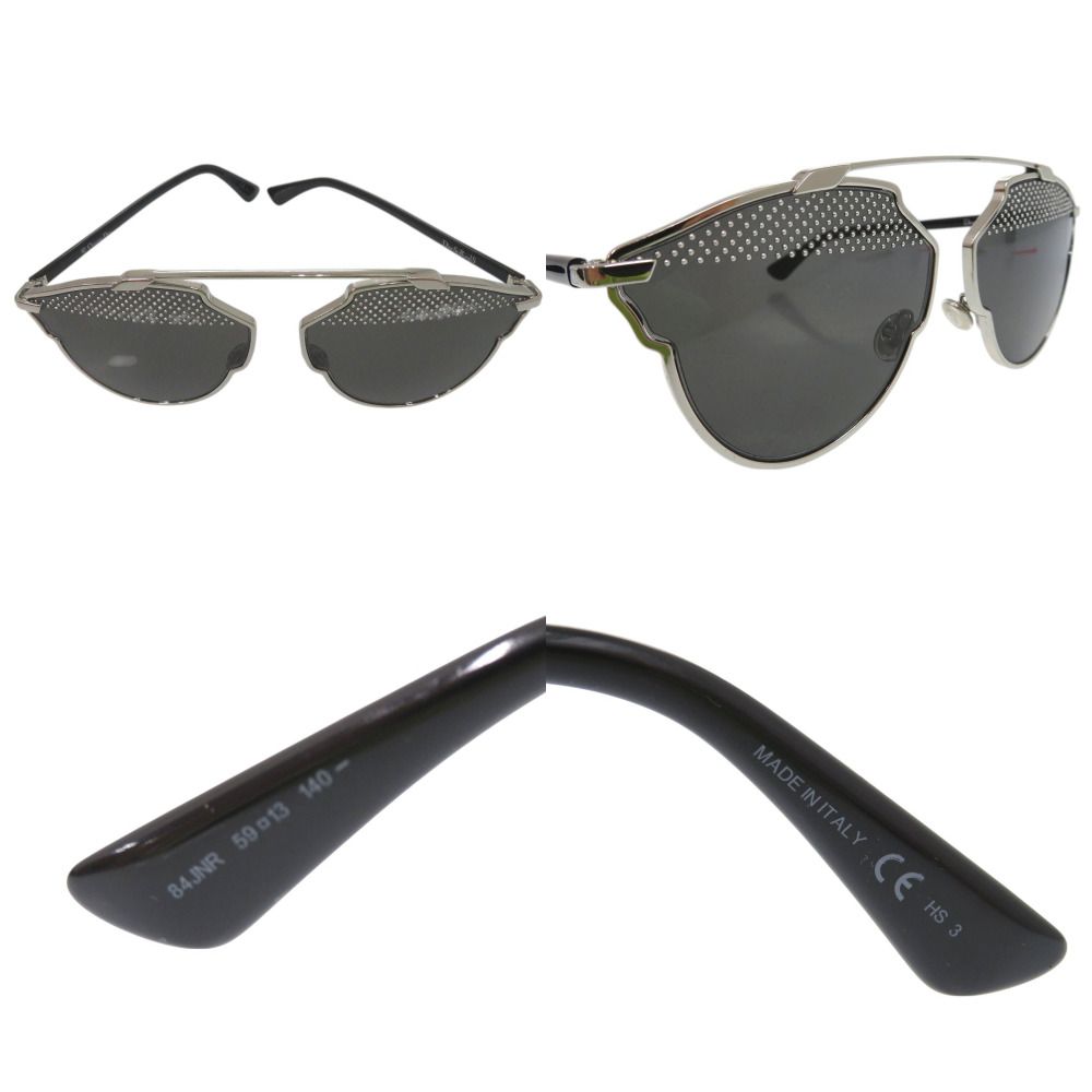 dior サングラス【美品】 美品 ディオール DIORSOREAL 84JNR サングラス スタッズ