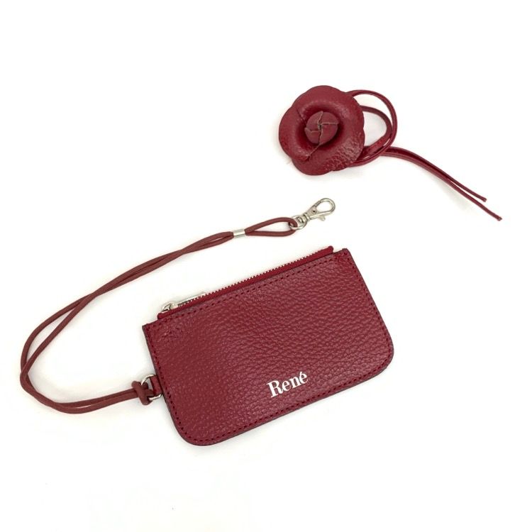 Rene ルネ アリア ハンドバッグ レザー カメリア付 ホワイト René（バッグ）のフリマアイテム一覧