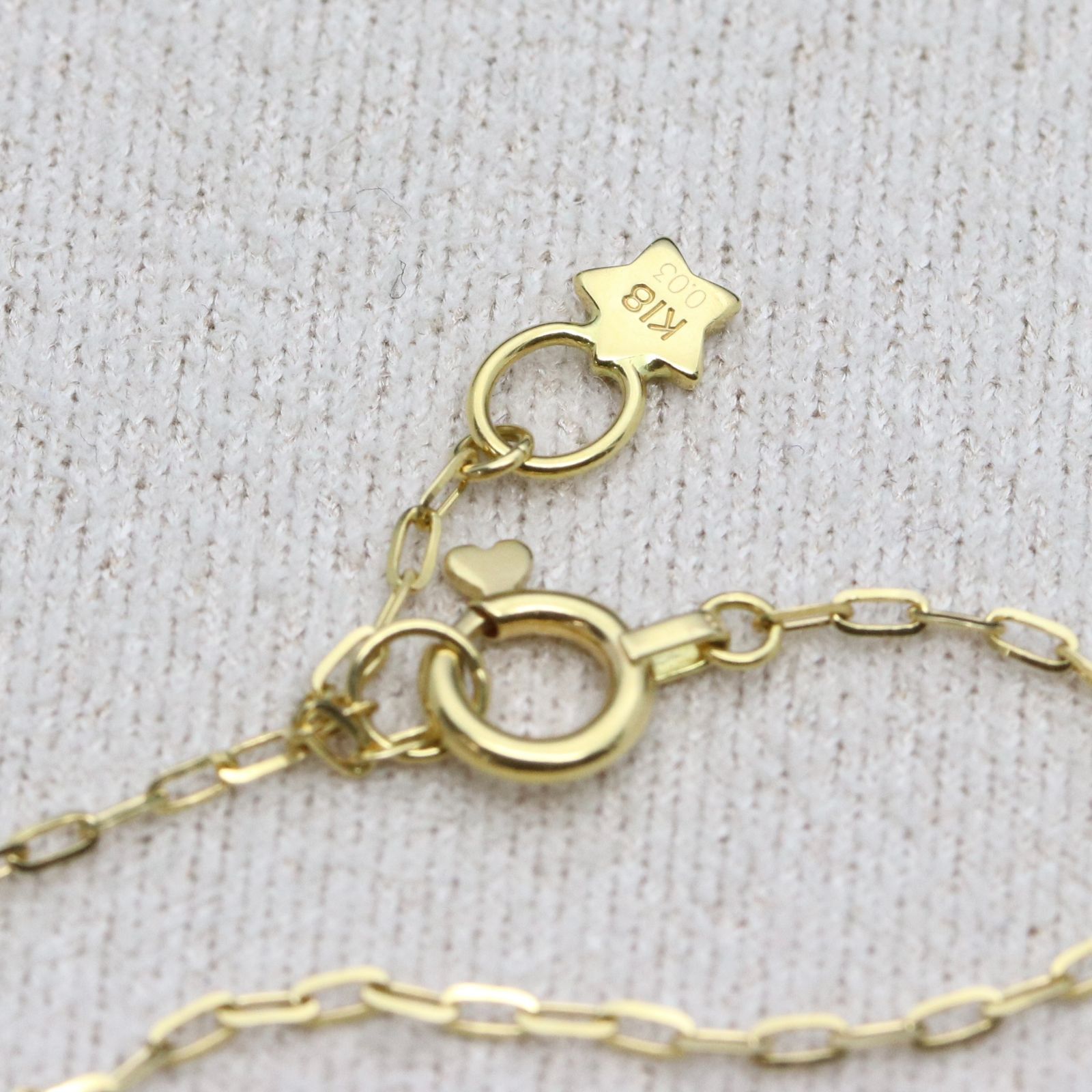 スタージュエリー　K18ブレスレット スタージュエリー ブレスレット K18 ダイヤモンド 0.03ct STAR