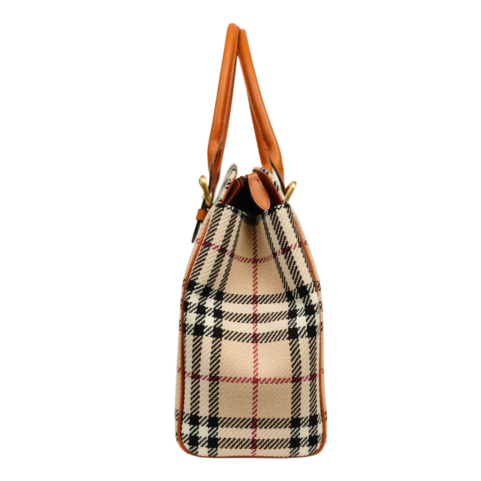 レディース BURBERRY バーバリー ノバチェック レザー ハンドバッグ 