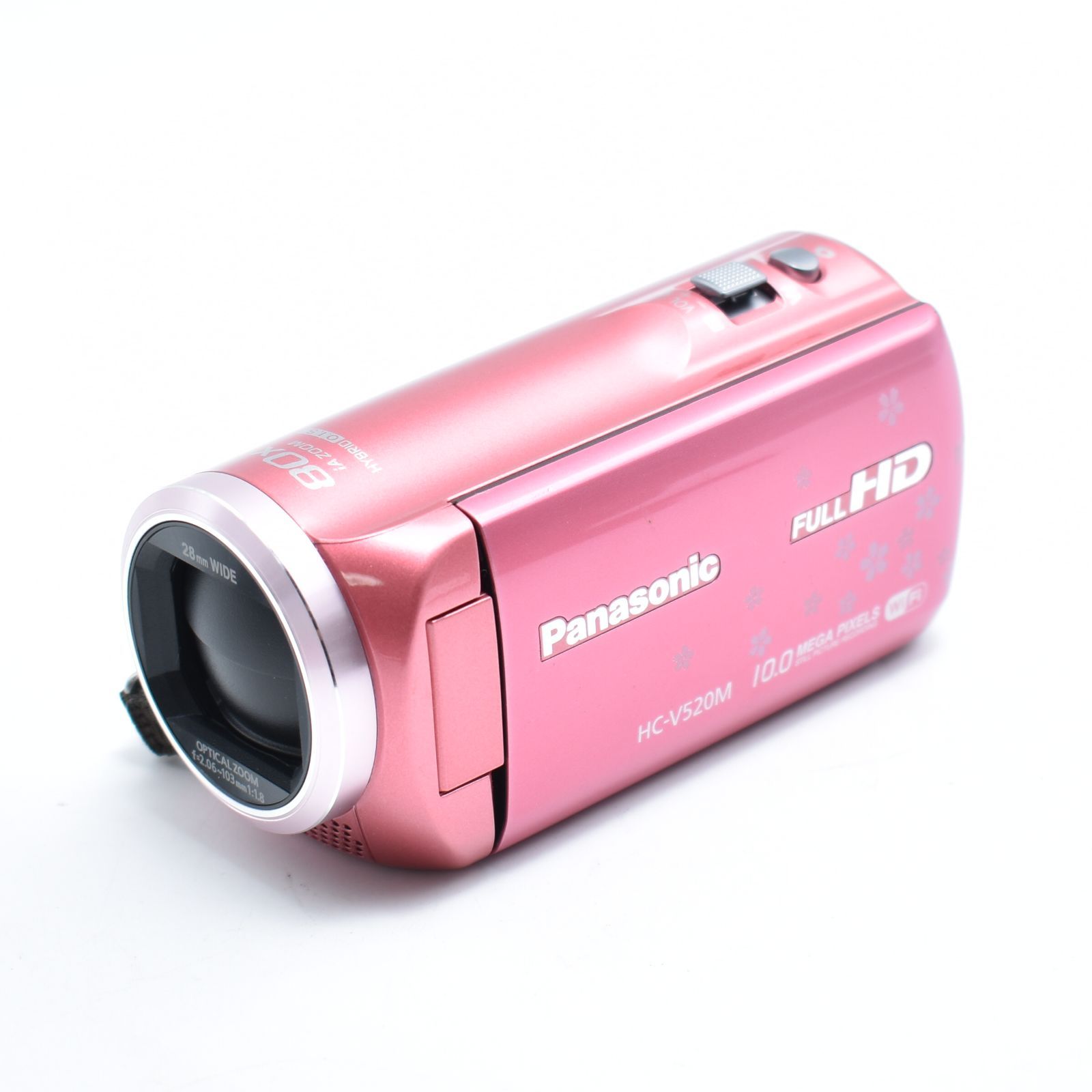★美品★パナソニック ビデオカメラ HC-V520M ピンク 桜 Amazon | パナソニック デジタルハイビジョンビデオカメラ V520