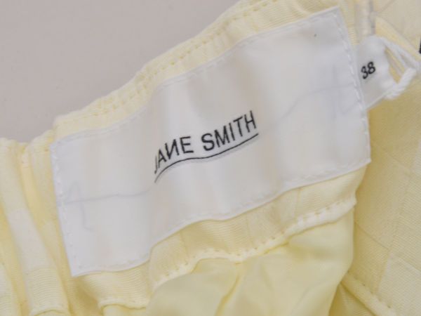 プラージュ Plage JANE SMITH CHECK JOD パンツ 38サイズ オフホワイト  