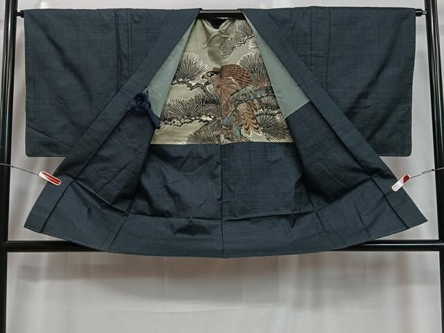 平和屋着物□男性 本場大島紬 アンサンブル 100亀甲 総詰 証紙
