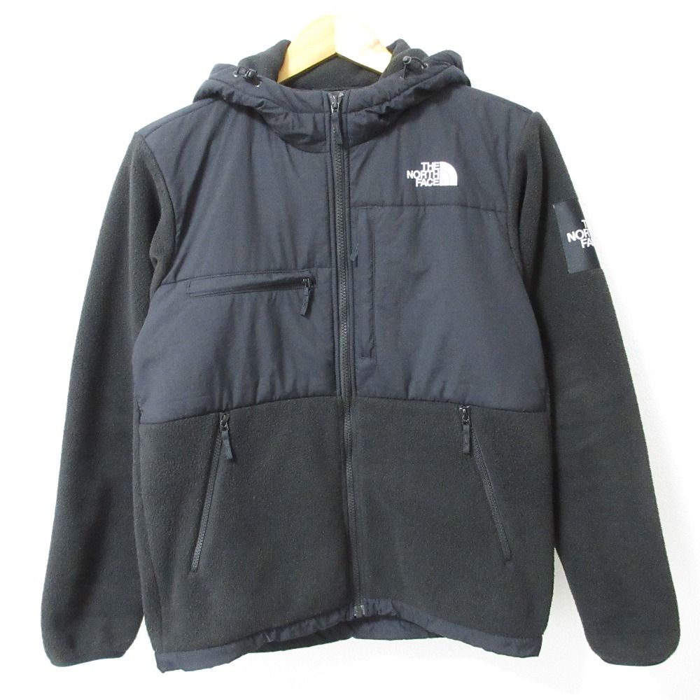 良品 THE NORTH FACE ノースフェイス Denali Hoodie デナリ フーディ フリースジャケット NA71832 S ブラック メンズ 古着  USED