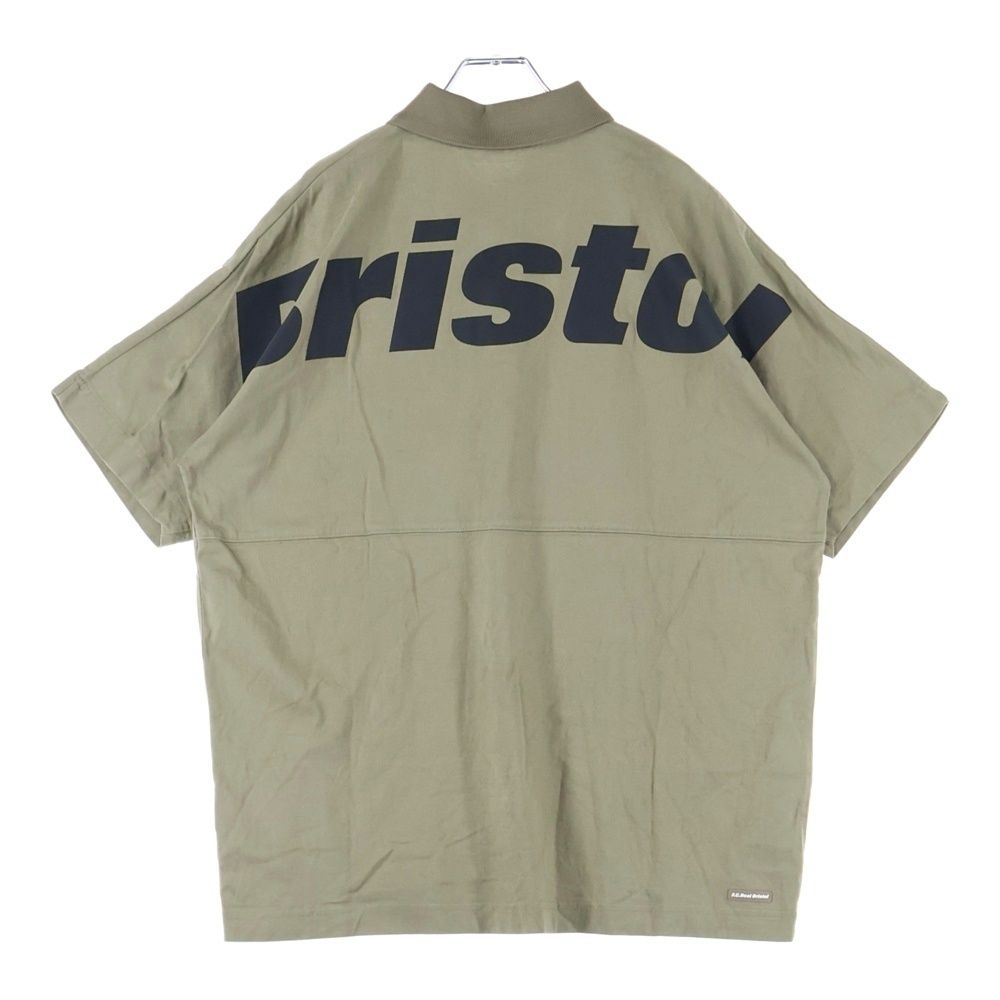 F.C.R.B. F.C.Real Bristol FCRB エフシーアールビー エフシー ルブリストル 23SS BIG LOGO WIDE POLO ビック ロゴデザイン ワイド 半袖ポロシャツ グリーン FCRB-230072