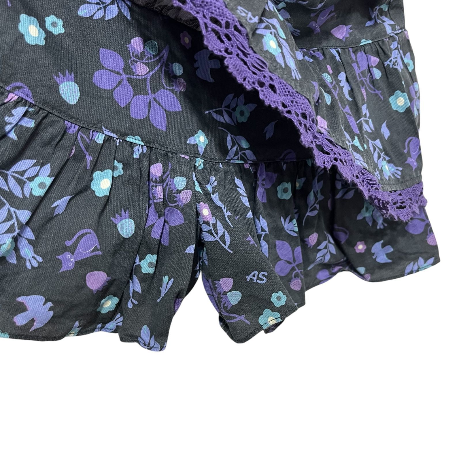 ANNA SUI mini 】アナスイミニ 二段キュロット スカートパンツ ANNA SUI mini 】アナスイミニ 二段キュロット スカートパンツ