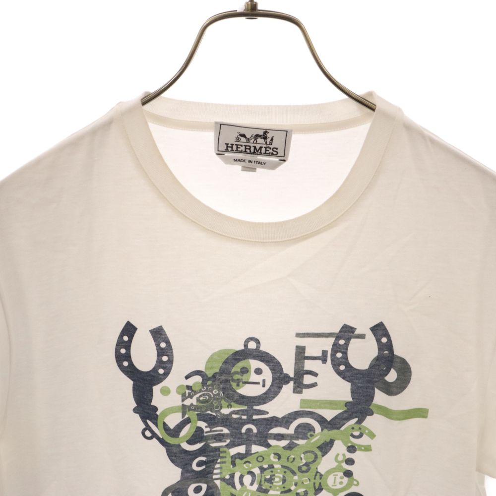 HERMES (エルメス) メカグラフィックプリント 半袖Tシャツ