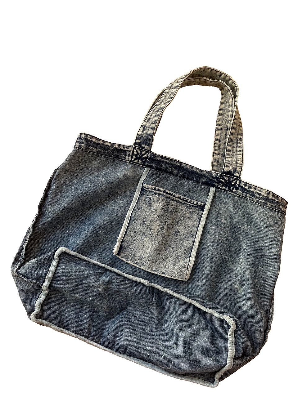 DIESEL ケミカルウォッシュトートバッグ DIESEL - DIESEL ディーゼル ケミカル ウォッシュ デニム トート