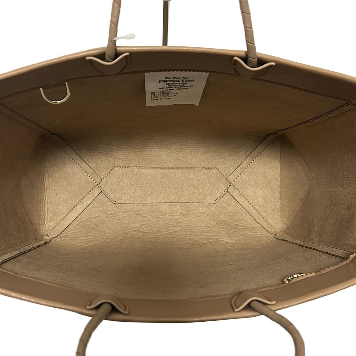 GOOD GRIEF(グッドグリーフ) トートバッグ - ライトブラウン×黒 レザー