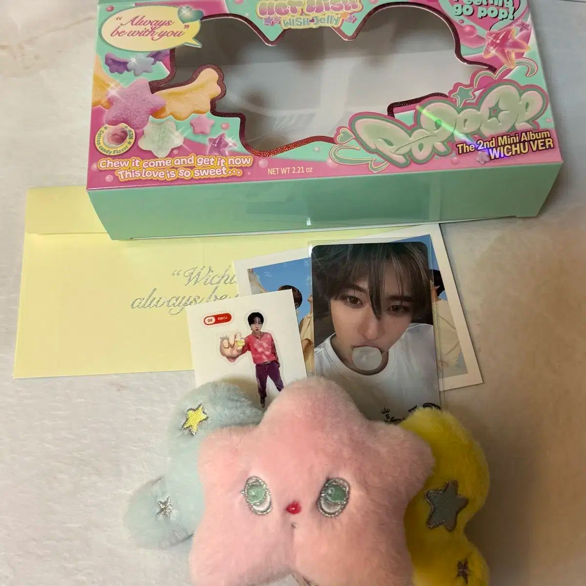 エンシティウィッシュ nct wish ポップチュ ウィチュー シオン トレカ リク ティブティブシール