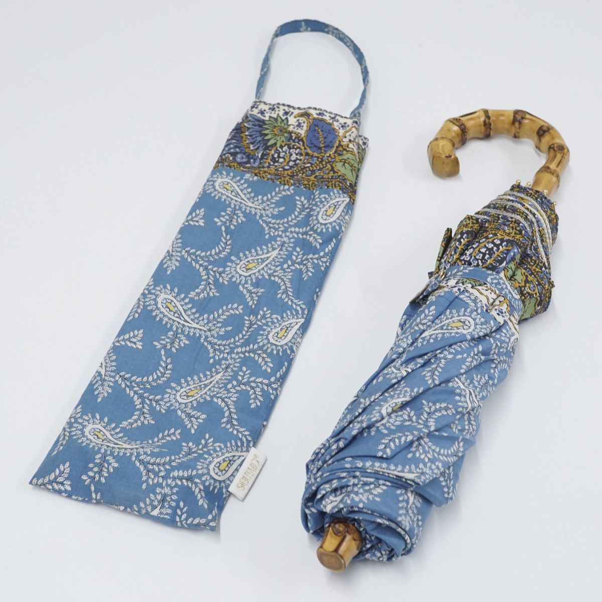 SOULEIADO 折りたたみ日傘 USED美品 ソレイアード ペイズリー