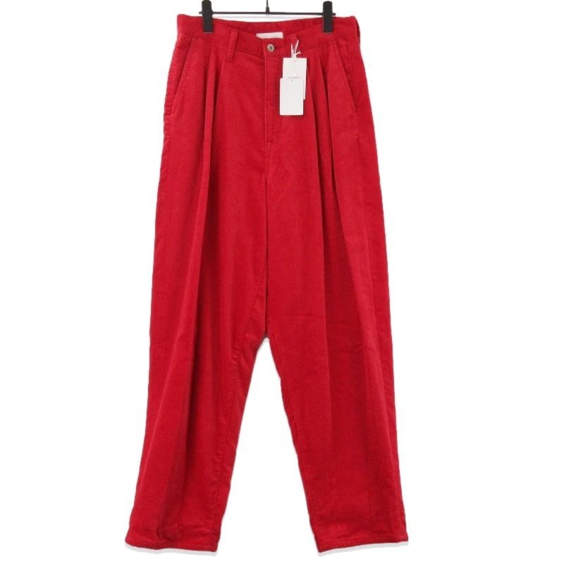 doublet ダブレット コーデュロイパンツ 24AW29PT283 CORDUROY WIDE PANTS ワイド レッド S 71012568