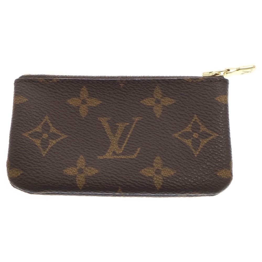 LOUIS VUITTON ルイヴィトン モノグラム ポシェットクレ コインケース ブラウン PVCレザー M62650