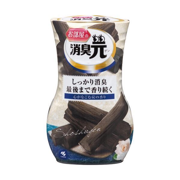 まとめ 小林製薬 お部屋の消臭元 心がなごむ炭の香り 400ml 1個