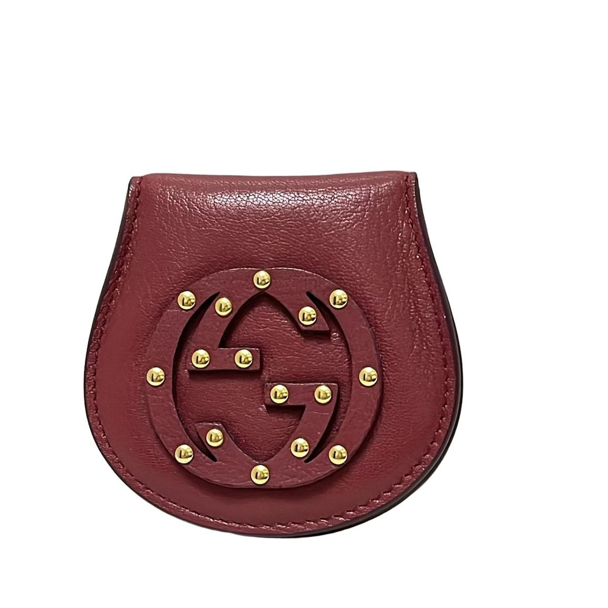 GUCCI グッチ コインケース インターロッキングG 120969 ボルドー レザー