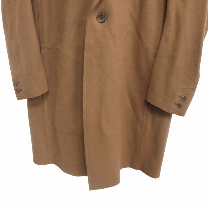 THE STENO コート　新品タグ付き The Steno ザ ステノ タグ付 チェスターフィールドコート レザー切替