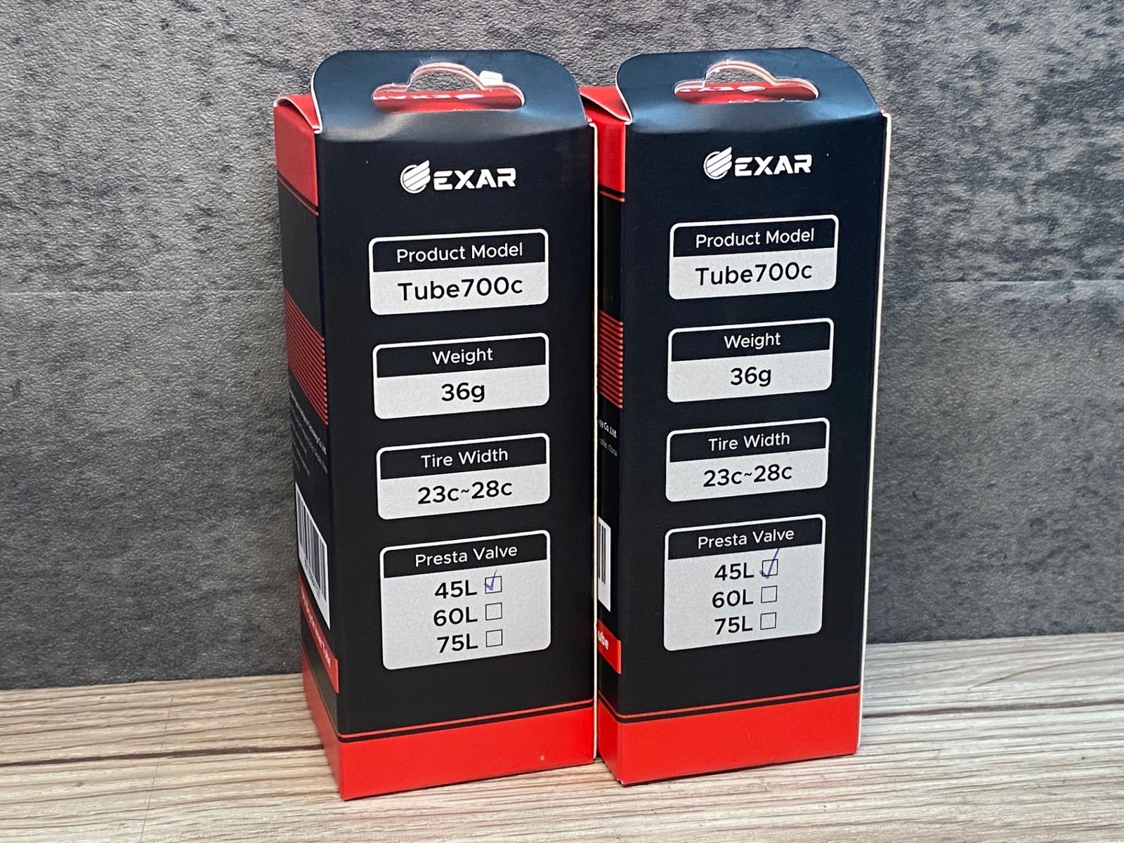 JB420 EXAR TPUチューブ 700x23-28c 45mm 2本セット 未使用