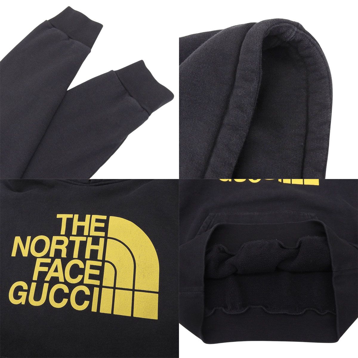 美品　グッチ　ノースフェイス　コラボ　パーカー　スウェット GUCCI(グッチ) ノースフェイスコラボ パーカー スウェット