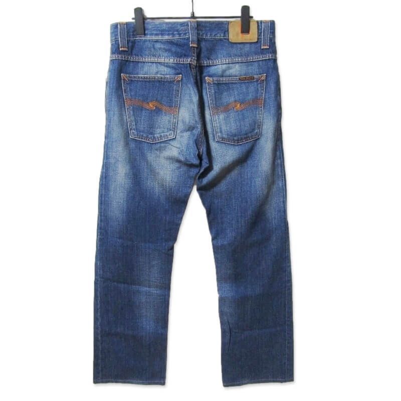 NUDIE JEANS ヌーディージーンズ デニムパンツ NJ2637 AVERAGE JOE ユーズド加工 ジーンズ インディゴ 32 27107193