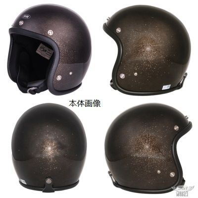 SHM ジェットヘルメット バブルシールド付き バブルシールド(クリア/シルバーミラー)付 DIN MARKET SHM® Lot-504