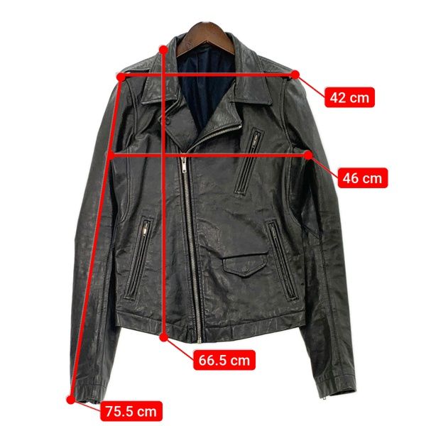 リックオウエンス LEATHER JACKET ダブル レザーライダース ジャケット