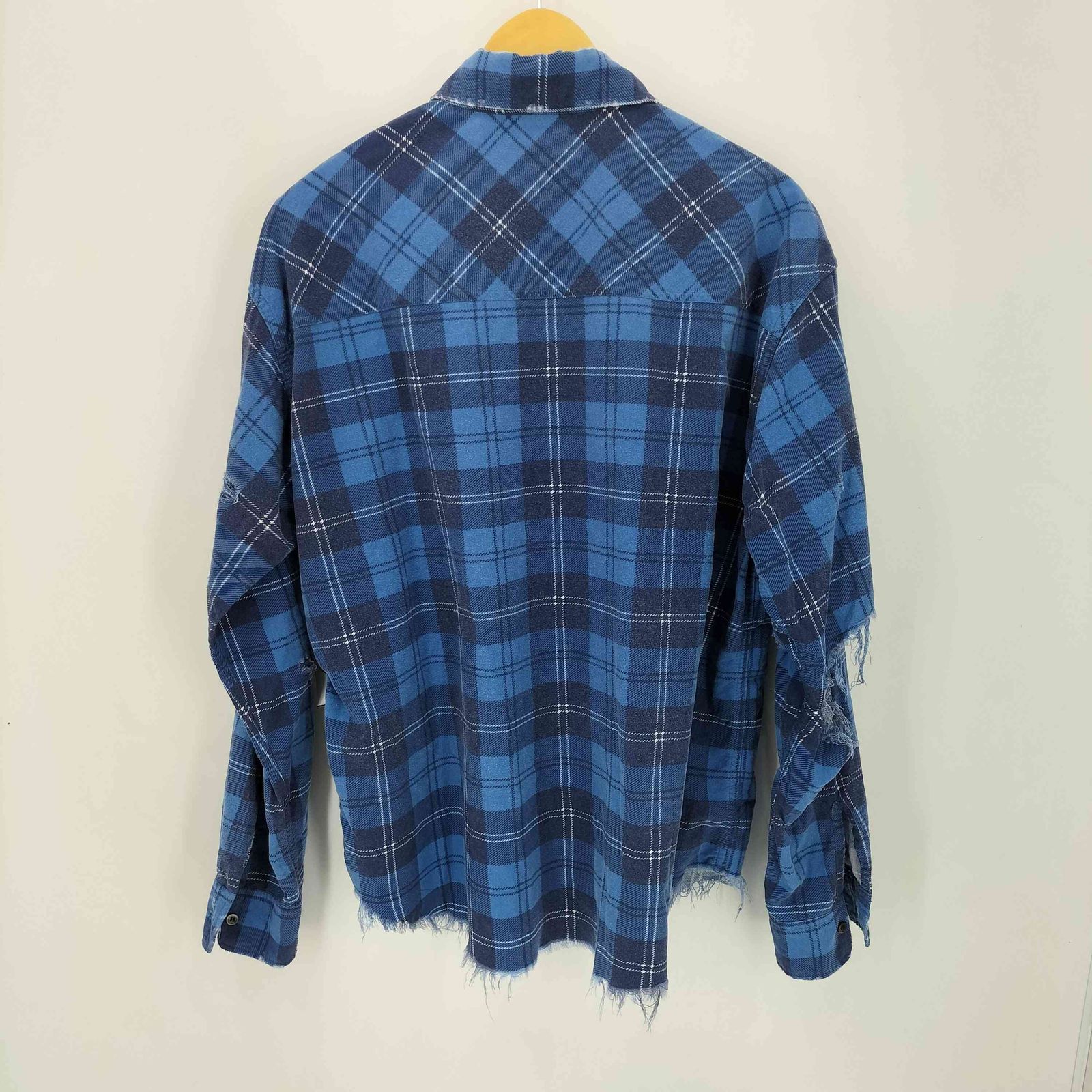 K　UNUSED Damage Check Nel Shirt UNUSED Damage Check Nel Shirt 2019aw
