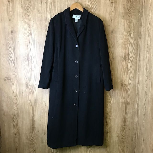 80s ビンテージ エルエルビーン ロングコート 90s llbean エルエルビーン ナイロン ロングコート ネイビー
