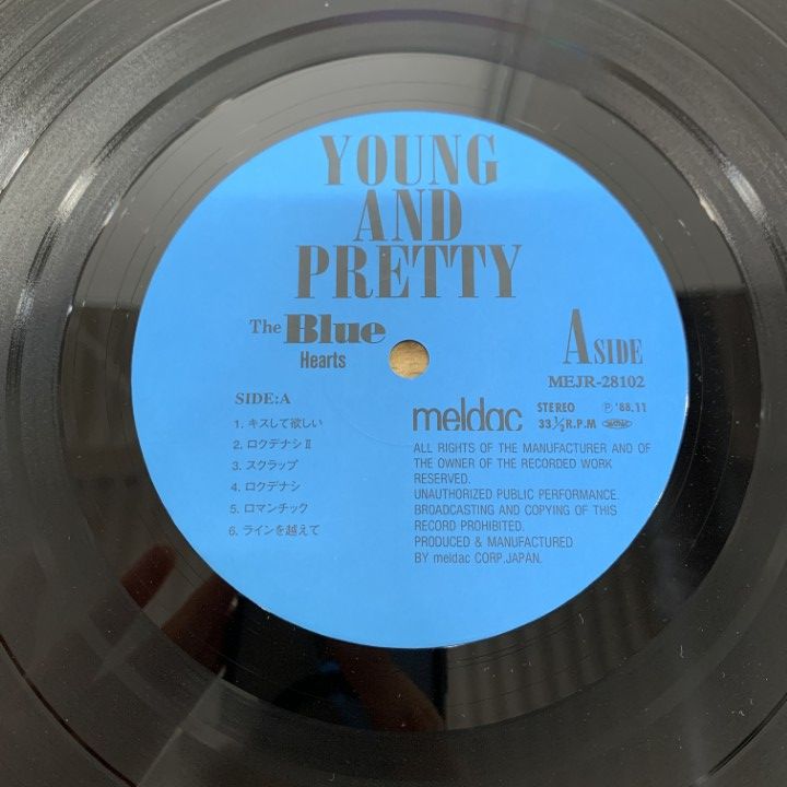△01)【同梱不可】The Blue Hearts/Young And Pretty/ザ