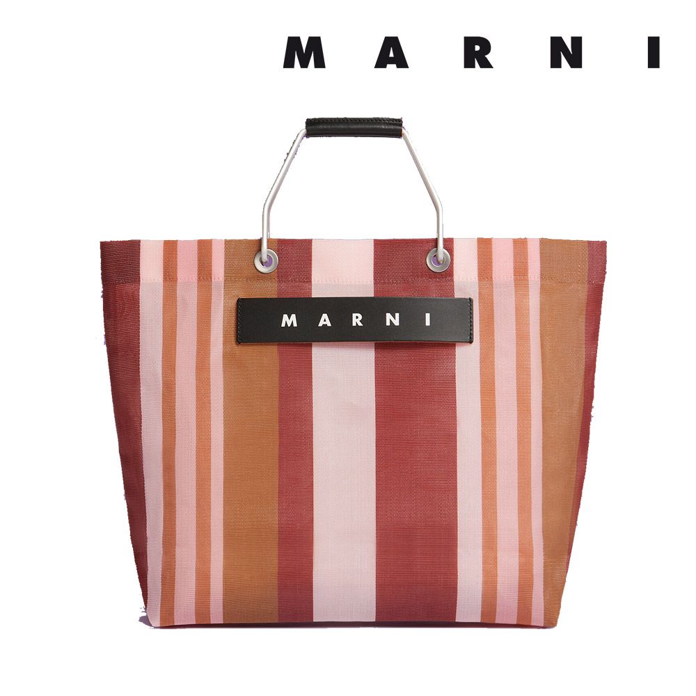 マルニ フラワー カフェ MARNI FLOWER CAFE レディース カバン ストライプ トート バッグ 【返品交換不可】