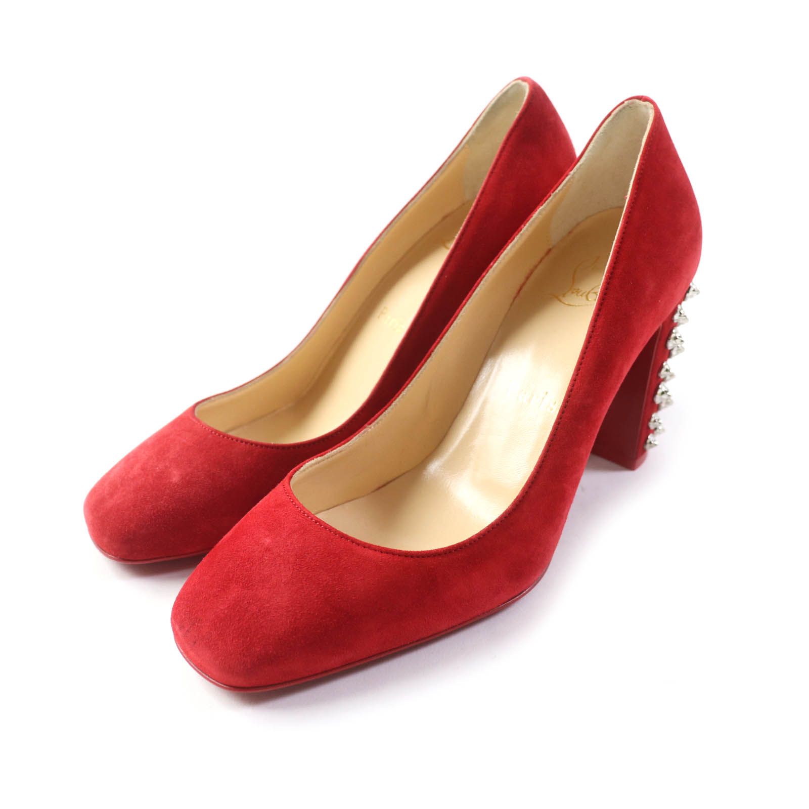 極美品☆Christian Louboutin クリスチャンルブタン スパイク スタッズ 