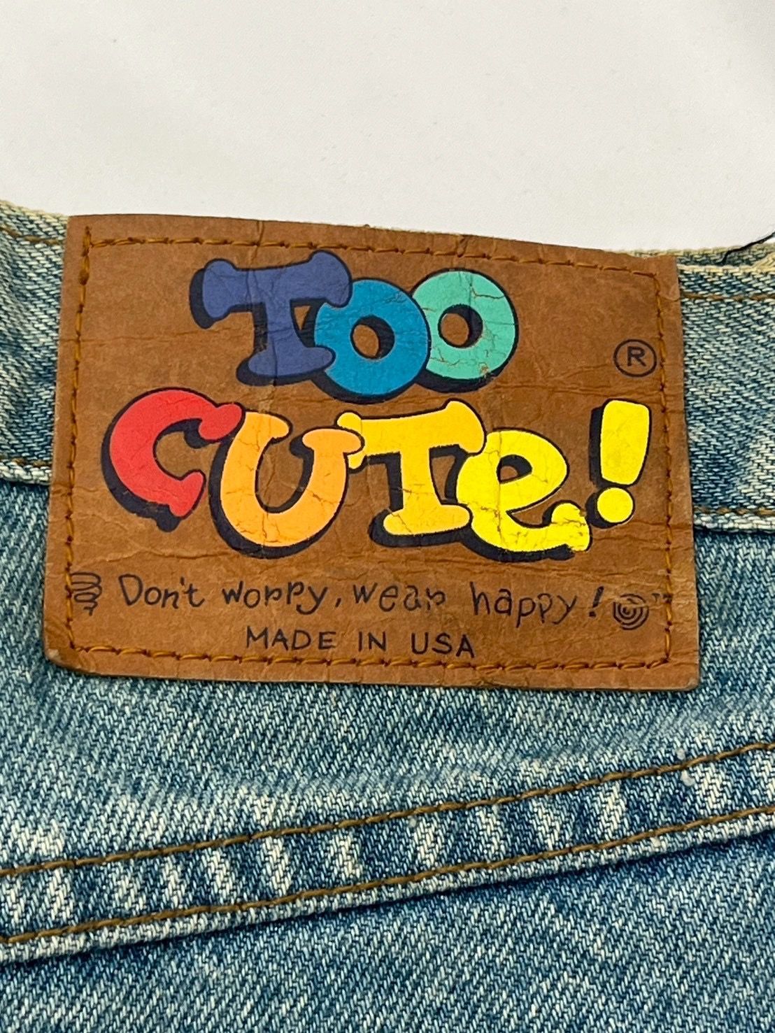 ●90s TOO CUTE！ USA ベティブープ ワッペン デニムパンツ too cute USA ⭐︎Betty BOOP 90Sデニム - メルカリ
