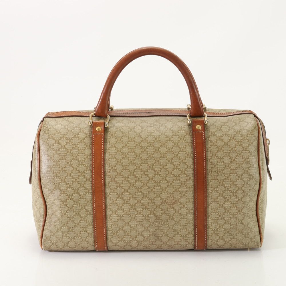 ヴィンテージ セリーヌ マカダム ミニボストン バッグ ブランド 高級