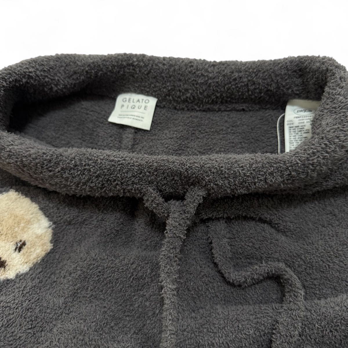 gelato pique ジェラートピケ トイプードル モコモコ インナー ルームウェア パンツ グレー DECORATOM_COM_BR