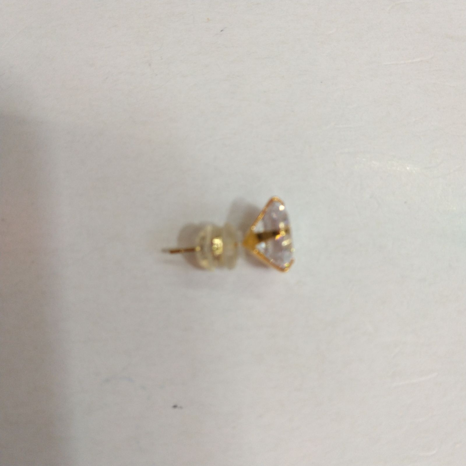 85○K18post 日本製ピアス K18ポスト キュービック 8mm ピアス ｷｭｰﾋﾞｯｸ 