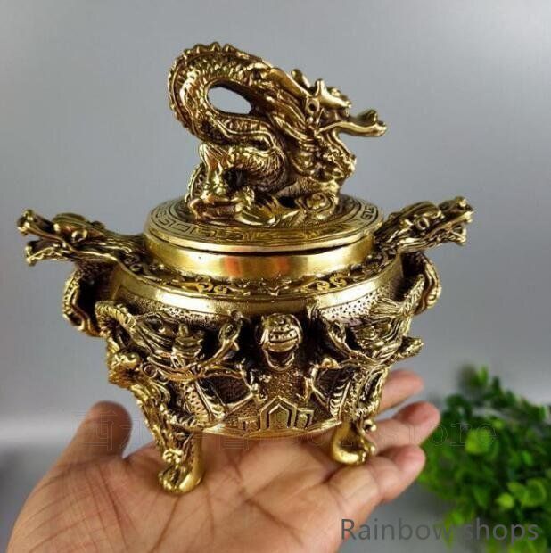 香炉  九龍     工芸品  美術品 置物 新品・未使用】 竜弔炉香炉 竜香炉 香道具 装飾品 工芸品 美術品