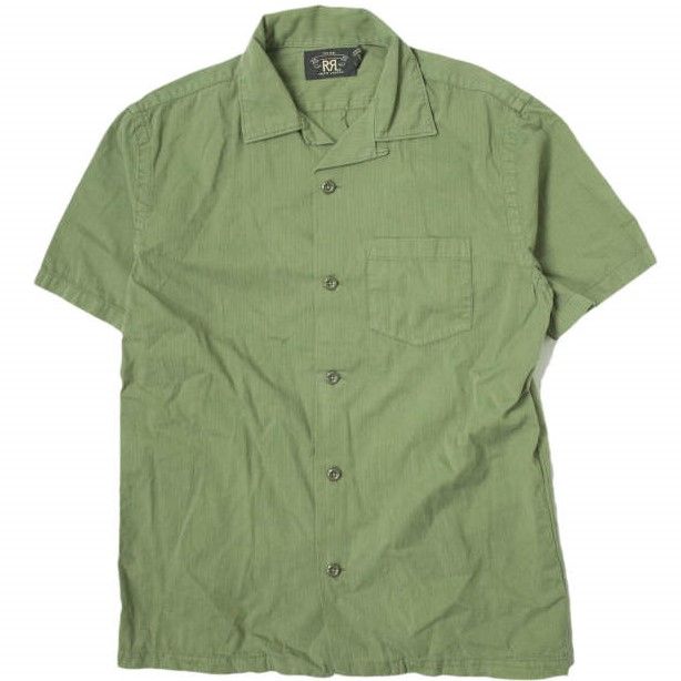 RRL ダブルアールエル Herringbone Twill Camp Shirt ヘリンボーン