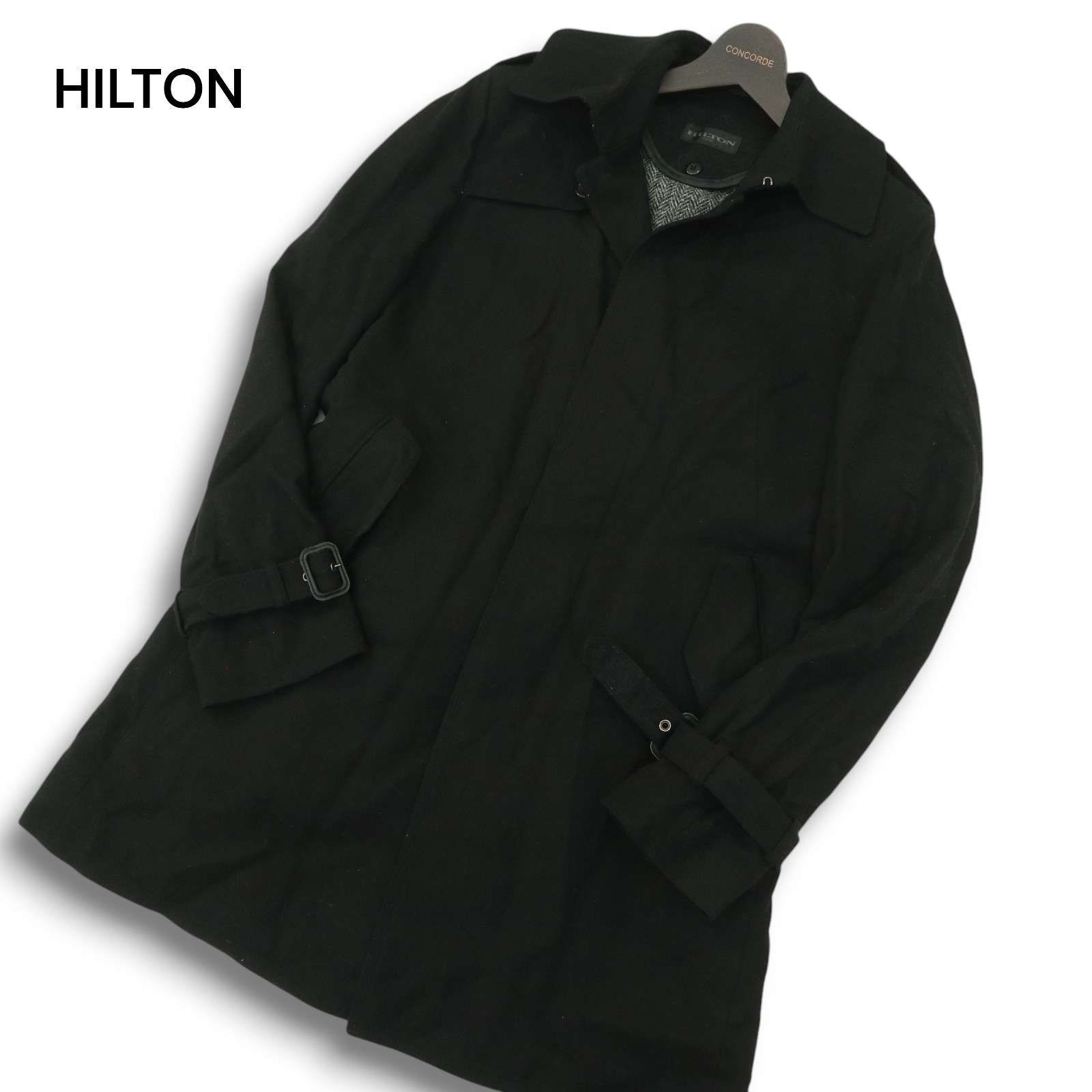 日本製 HILTON ヒルトン ウール カシミヤ混 ライナー付き☆ 秋冬 ジャケット・アウター