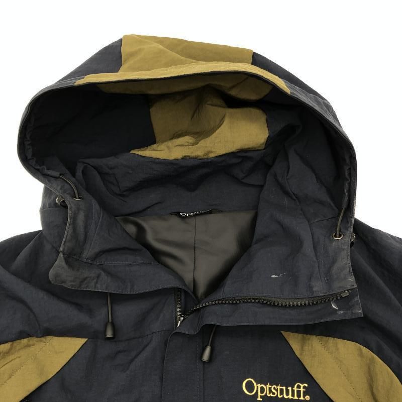 中古】Optstuff Shell Parka L シェルパーカー ネイビー カーキ