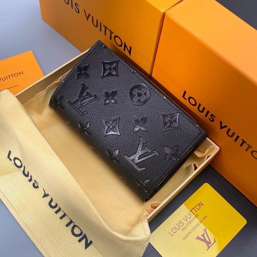 《人気★》LOUIS VUITTON ルイヴィトン 二つ折り財布 ルイヴィトン財布コンパクトアンプラントポルトフォイユ クレア黒